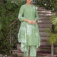 Cotton Printed V-Neck Straight Kurta with Pant & Dupatta