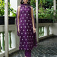 Cotton Blend Printed Straight Kurta with Pant & Dupatta