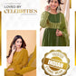 Affordable Green Kurta Set with dupatta 