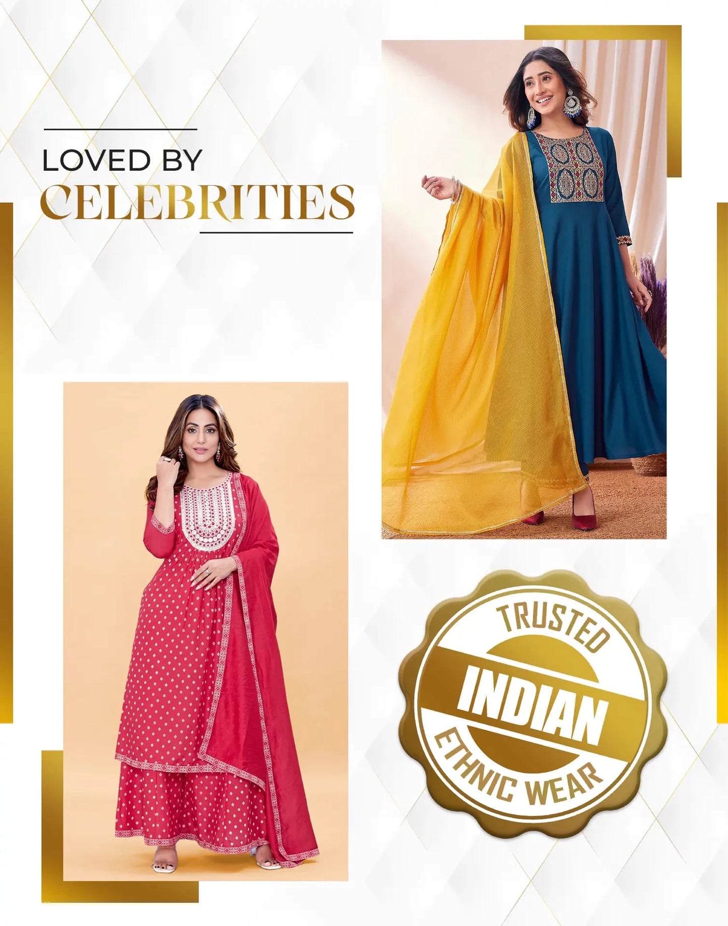 Cotton Straight Embroidery V-Neck Kurta with Pant & Dupatta