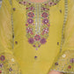 Shimmer Chiffon Straight Embroidery Round Neck Kurta with Pant & Dupatta