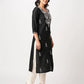Cotton Embroidered Straight Kurti