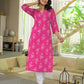 Cotton Printed Straight Kurti