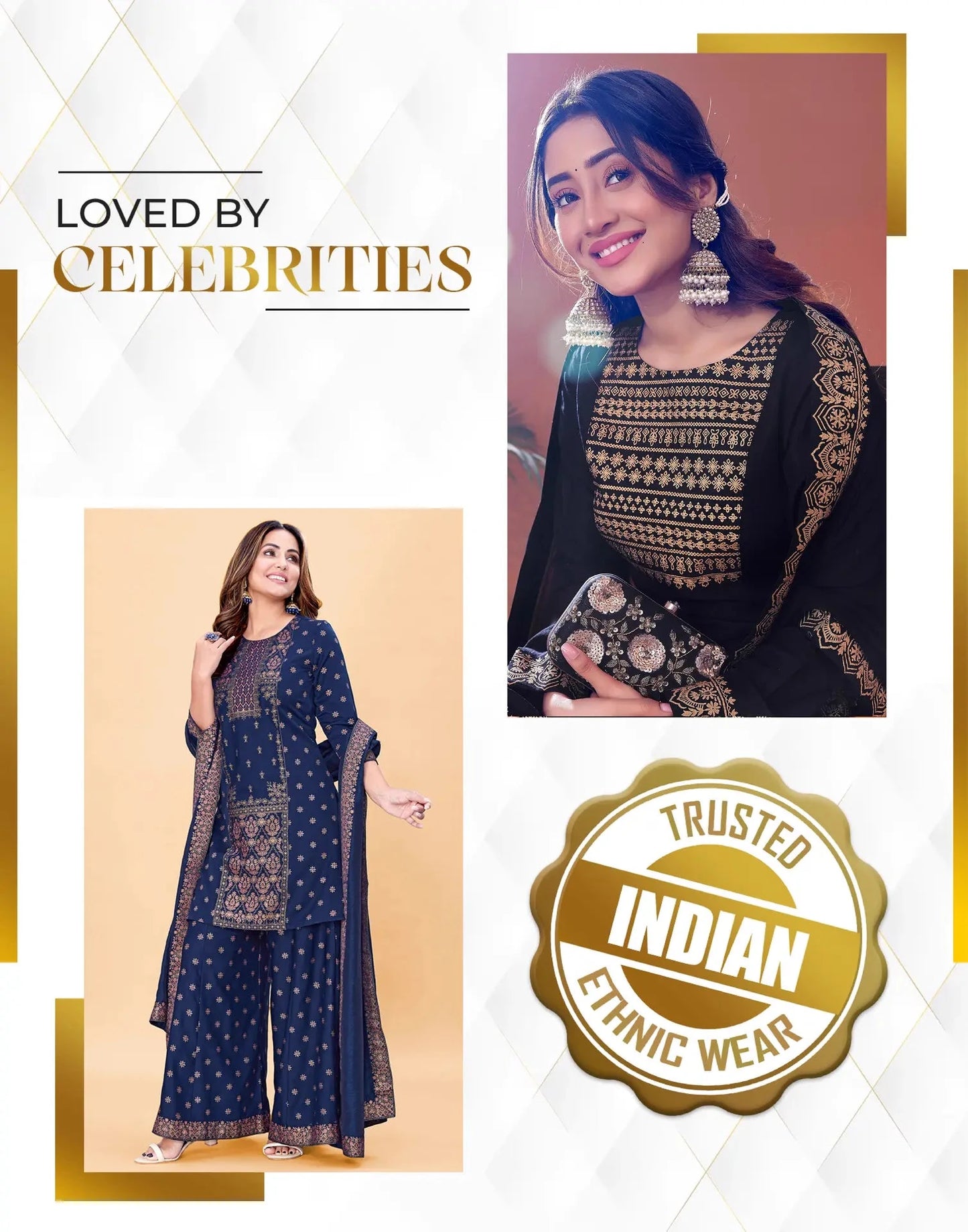 Cotton Printed Straight Kurta with Pant & Dupatta