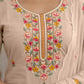 Skylee Brown Cotton Embroidered Straight Kurta with Pant & Dupatta