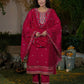 Silk Straight Embroidery Round Neck Kurta with Pant & Dupatta