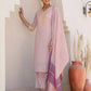 Pink Silk Kurta Set for Women, Embroidered Kurta Set Under 1299