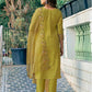 Affordable Mustard Yellow Silk Kurta Set with dupatta 