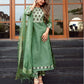 Affordable Mint Green Boat Neck Kurta Set with dupatta 