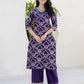 Skylee Affordable Purple Silk Foil-Printed Straight Kurta Set under 999