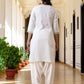 White Cotton Kurta Set for Women, Cotton Kurti Set for Women