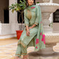 Skylee Light Green Silk Embroidered Straight Kurta Set for Women