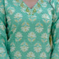 Cotton Printed, Embroidery and Mirror Work, Lace Straight Kurta with Pant & Dupatta