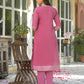 Cotton Woven Design Straight V-Neck Kurta with Pant & Dupatta