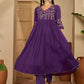 Cotton Embroidered Anarkali Kurta with Pant & Dupatta