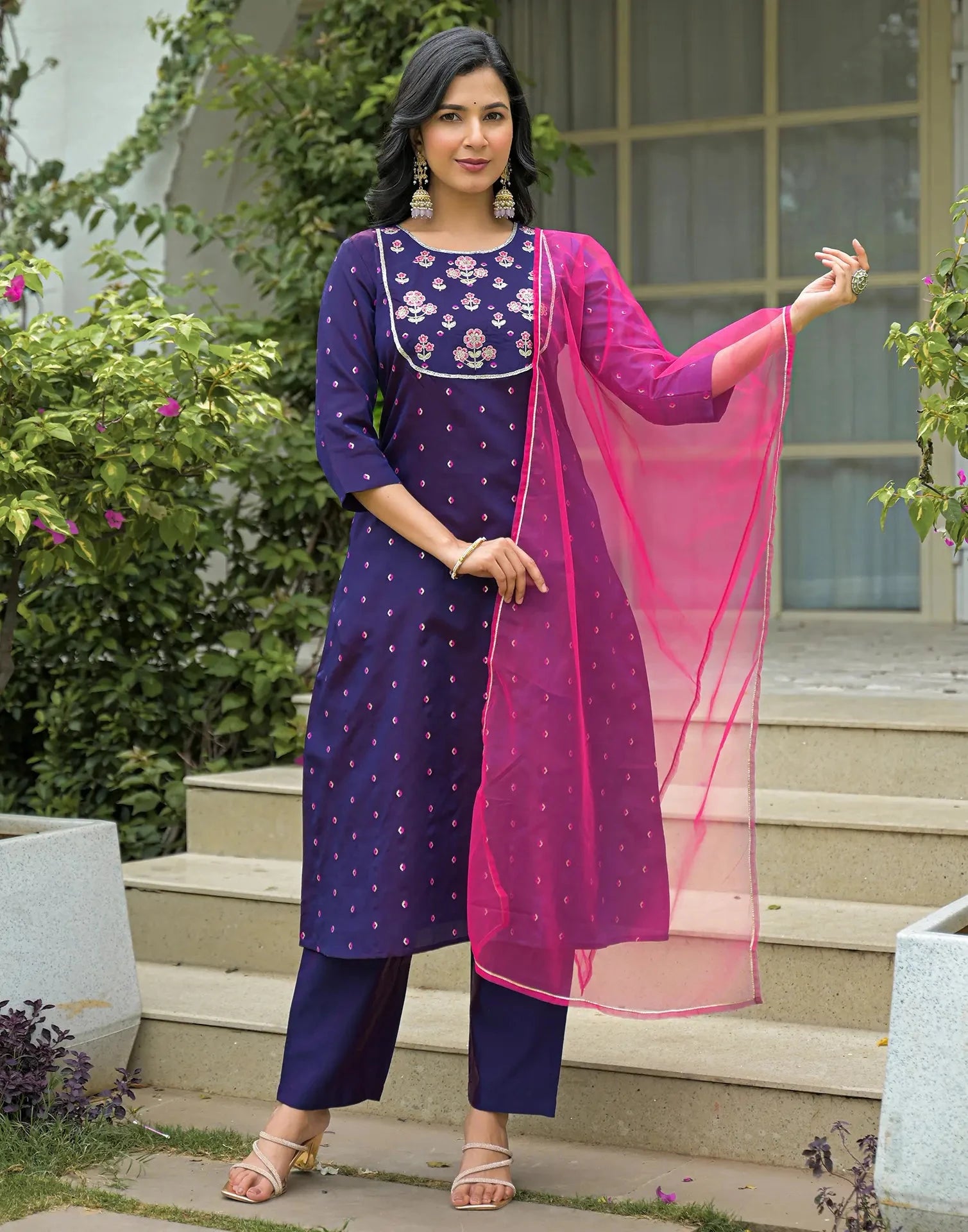 silk kurta set for women
