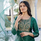 Silk Blend Embroidery and Sequins Work Straight Kurta with Pant & Dupatta