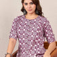 Cotton Printed A-line Round Neck Kurti