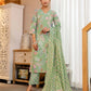 Skylee Light Green Cotton Printed Straight Kurta Set for Women