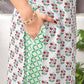 Affordable White Rayon Floral Printed Kurta Set with dupatta 