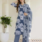 Cotton Printed Straight Kurta with Pant & Dupatta