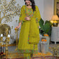 Silk Straight Embroidery Round Neck Kurta with Pant & Dupatta