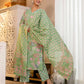 Skylee Light Green Cotton Printed Straight Kurta Set for Women