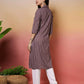 Cotton Woven Design Straight Kurti