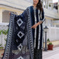 Cotton Printed, Embroidery Lace Straight Kurta with Pant & Dupatta