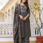 Cotton Printed Straight Kurta with Pant & Dupatta