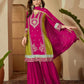 Silk Embroidered Straight Kurta with Pant & Dupatta