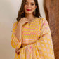 Cotton Printed Straight Kurta with Pant & Dupatta