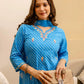 Cotton Printed Straight Kurta with Pant & Dupatta