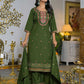 Silk Straight Embroidery Round Neck Kurta with Pant & Dupatta