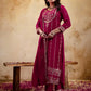 Pink Silk Embroidered Kurta Set with Pant & Dupatta