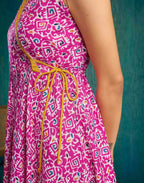 Skylee Cotton Blend Printed Anarkali 3 Piece Kurta Set For Woman