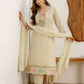 Beige Georgette Embroidered Kurta Set with Pant & Dupatta under 1299