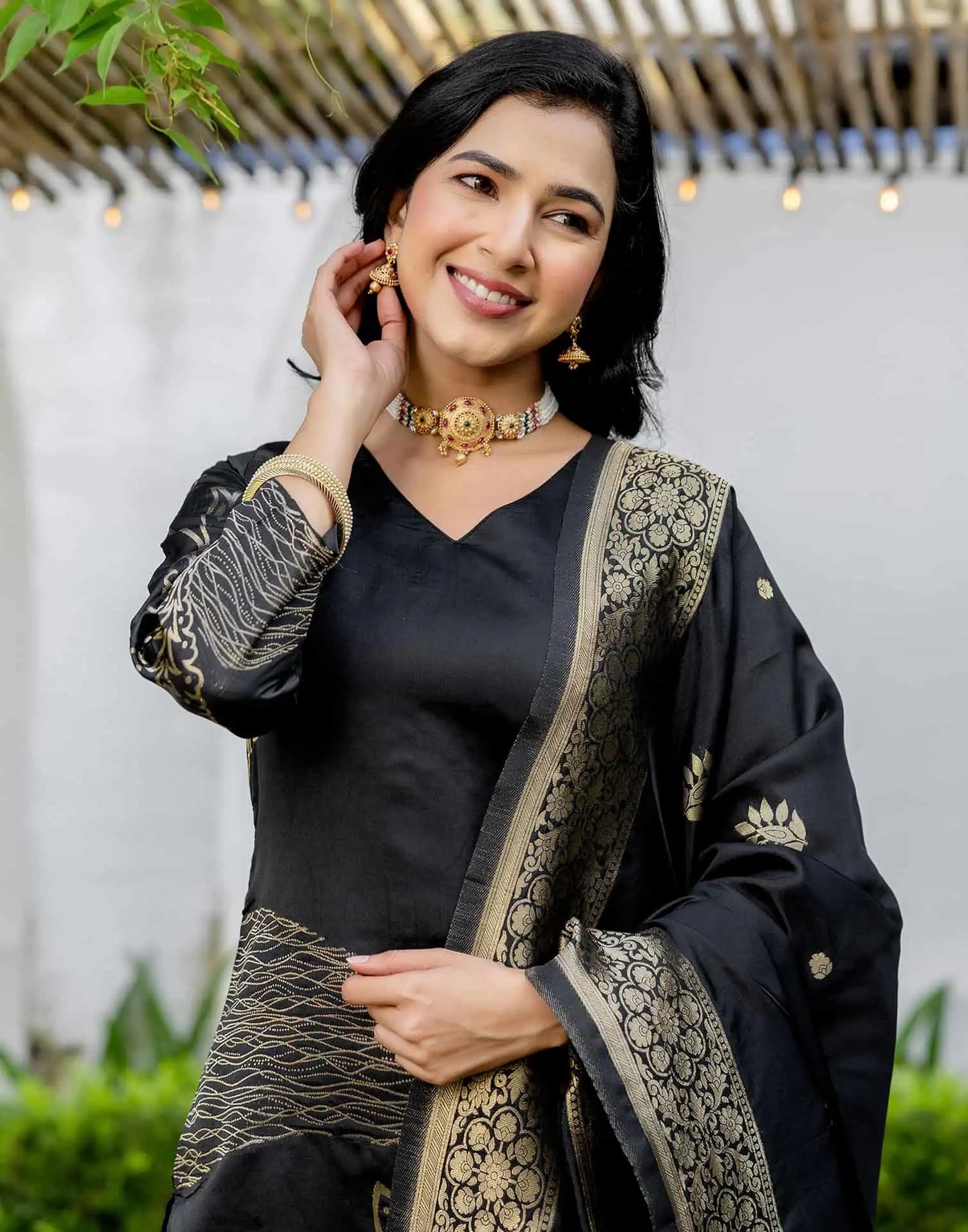 affordable slik kurta set 