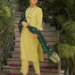 Chinnon Embroidered Round Neck Straight Kurta with Pant & Dupatta