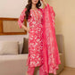 Cotton Printed Straight Kurta with Pant & Dupatta