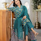 Cotton Printed and Embroidery Lace Anarkali Kurta with Pant & Dupatta