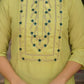 Chinnon Embroidered Round Neck Straight Kurta with Pant & Dupatta