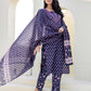 Cotton Embroidery and Sequins Work, Printed, Fabric Lace Straight Kurta with Pant & Dupatta