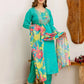 Blue Silk Embroidered Kurta Set with Pant and Dupatta