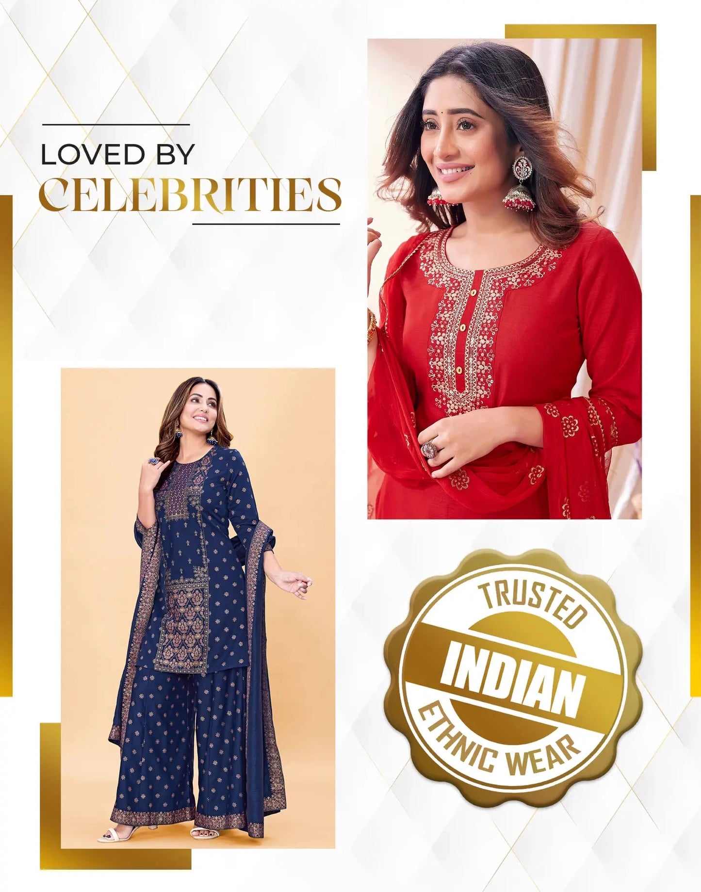 affordable round neck kurta set 