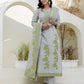 Affordable Grey Cotton Woven Straight Kurta Set Round-Neck Woven Cotton Kurti with Pant & Dupatta