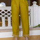 Yellow Silk Embroidered Straight Kurta with Pant and Dupatta