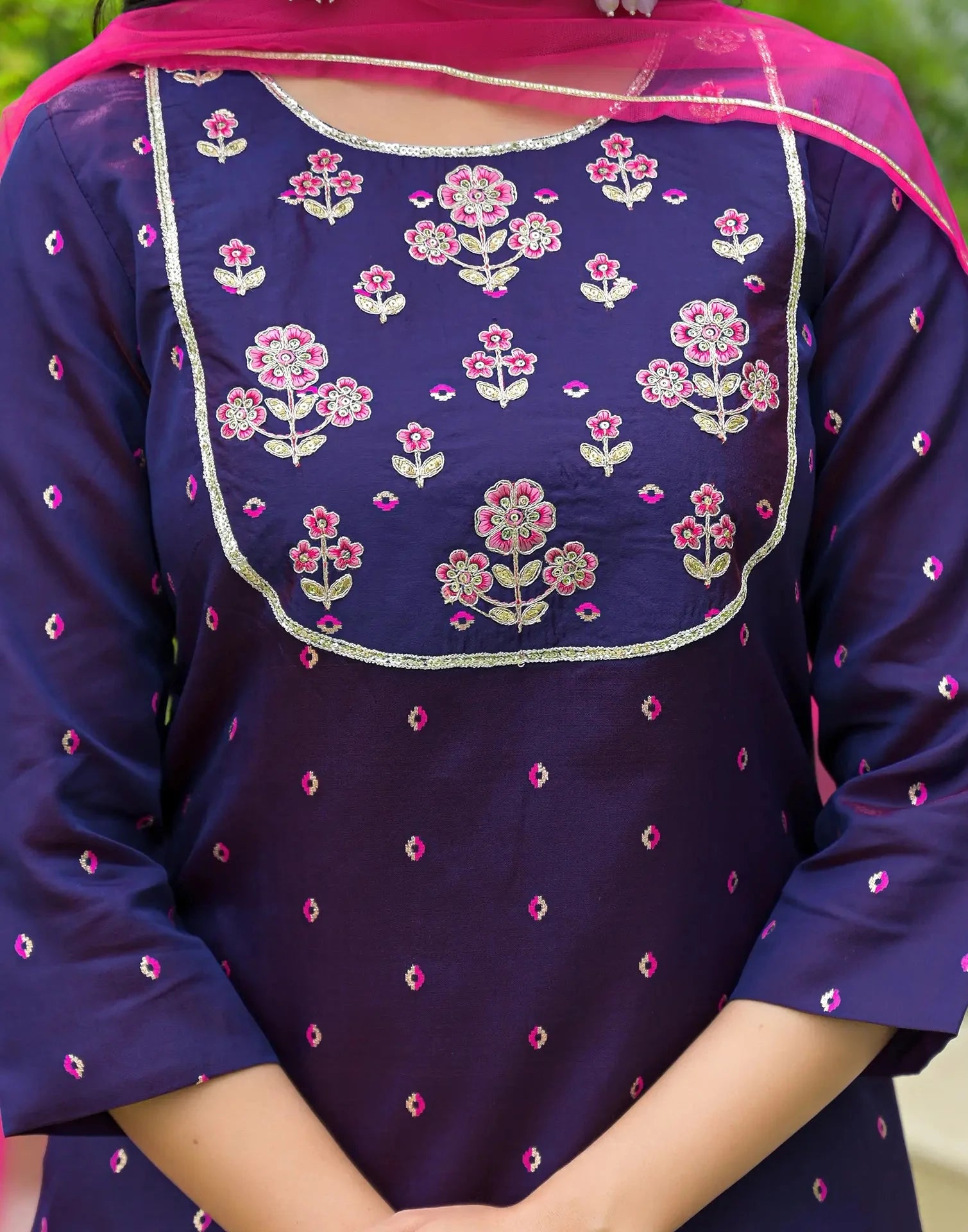 silk kurta set for women
