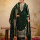 Silk Straight Embroidery Round Neck Kurta with Pant & Dupatta