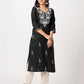 Cotton Embroidered Straight Kurti